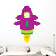 Cute Little Rocket Wall Decal