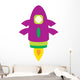 Cute Little Rocket Wall Decal