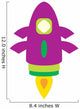 Cute Little Rocket Wall Decal
