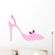 Pink Princess Slipper Wall Decal