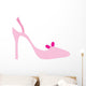 Pink Princess Slipper Wall Decal