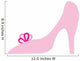 Pink Princess Slipper With Bow Wall Decal