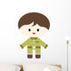 Cute Little Soldier Boy Wall Decal