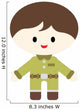 Cute Little Soldier Boy Wall Decal