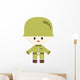 Cute Little Soldier Boy Wall Decal