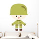 Cute Little Soldier Boy Wall Decal