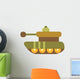 Cute Cartoon Military Tank Wall Decal