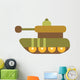 Cute Cartoon Military Tank Wall Decal
