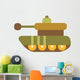 Cute Cartoon Military Tank Wall Decal