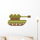 Cute Cartoon Military Tank Wall Decal
