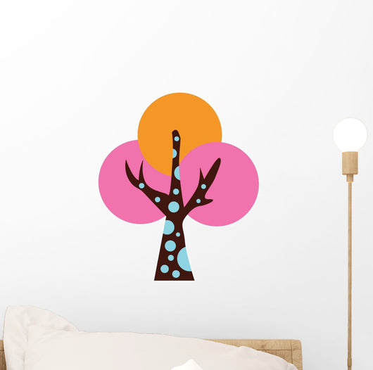 Abstract Colorful Tree Wall Decal