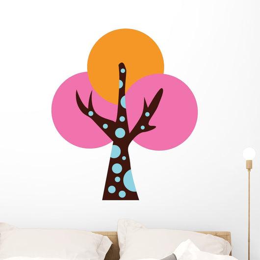 Abstract Colorful Tree Wall Decal