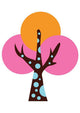 Abstract Colorful Tree Wall Decal