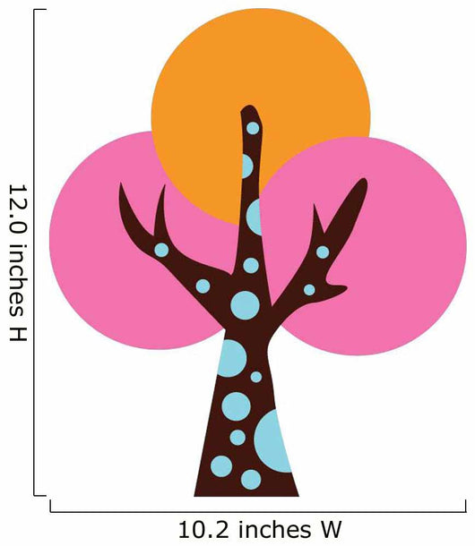Abstract Colorful Tree Wall Decal