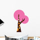 Pink Abstract Colorful Tree Wall Decal