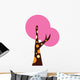 Pink Abstract Colorful Tree Wall Decal