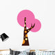 Pink Abstract Colorful Tree Wall Decal