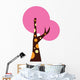 Pink Abstract Colorful Tree Wall Decal