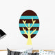 Oval Abstract Technicolor Tree Wall Decal