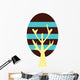 Oval Abstract Technicolor Tree Wall Decal