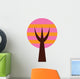 Pink Abstract Technicolor Tree Wall Decal