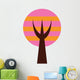 Pink Abstract Technicolor Tree Wall Decal