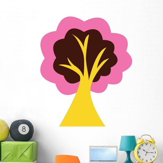 Abstract Technicolor Tree Wall Decal