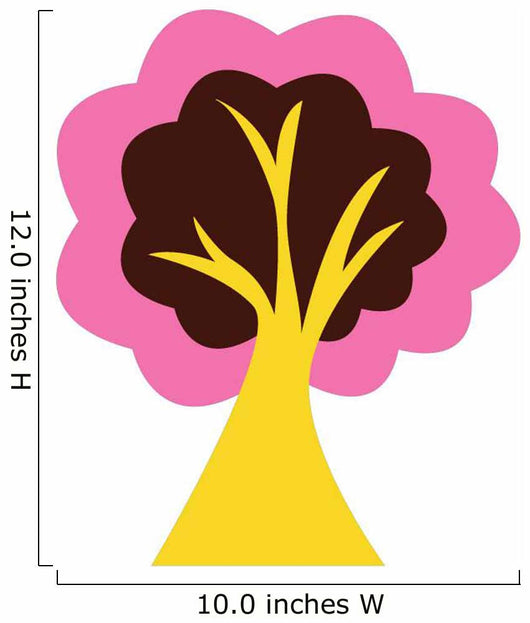 Abstract Technicolor Tree Wall Decal