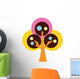 Abstract Technicolor Tree Wall Decal