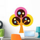 Abstract Technicolor Tree Wall Decal