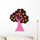 Pink Abstract Technicolor Tree Wall Decal
