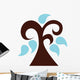 Abstract Technicolor Tree Wall Decal