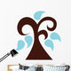 Abstract Technicolor Tree Wall Decal