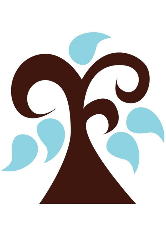Abstract Technicolor Tree Wall Decal