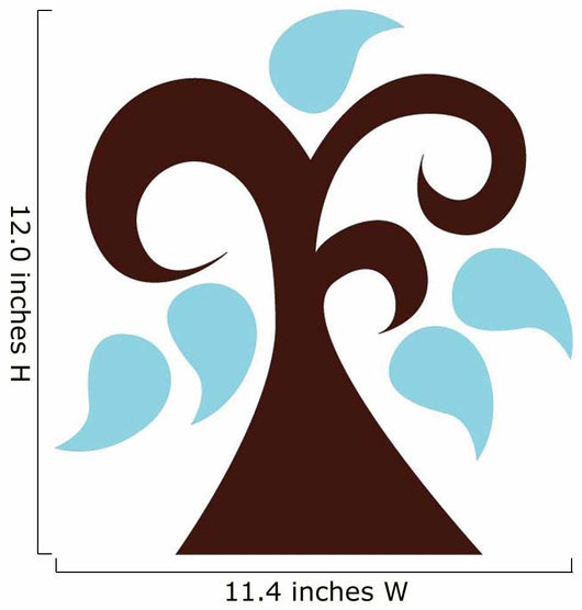 Abstract Technicolor Tree Wall Decal