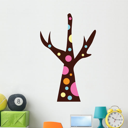 Bare Abstract Technicolor Tree Wall Decal