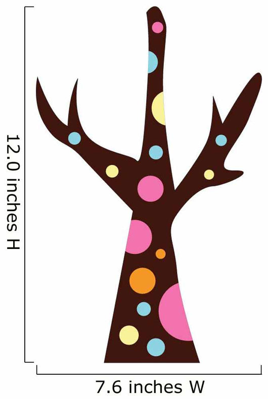 Bare Abstract Technicolor Tree Wall Decal