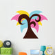 Sharp Abstract Technicolor Tree Wall Decal