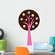 Fruity Abstract Technicolor Tree Wall Decal