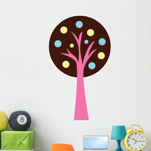 Fruity Abstract Technicolor Tree Wall Decal