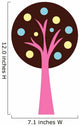 Fruity Abstract Technicolor Tree Wall Decal