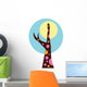 Moonlit Abstract Technicolor Tree Wall Decal
