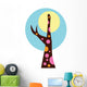 Moonlit Abstract Technicolor Tree Wall Decal
