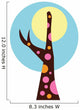 Moonlit Abstract Technicolor Tree Wall Decal