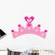 Cute Pink Princess Tiara Wall Decal