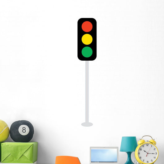 Free Standing Traffic Light Wall Decal