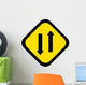Cartoon Both Ways Traffic Wall Decal