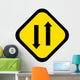 Cartoon Both Ways Traffic Wall Decal