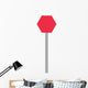Cartoon Freestanding Stop Sign Wall Decal