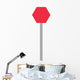 Cartoon Freestanding Stop Sign Wall Decal